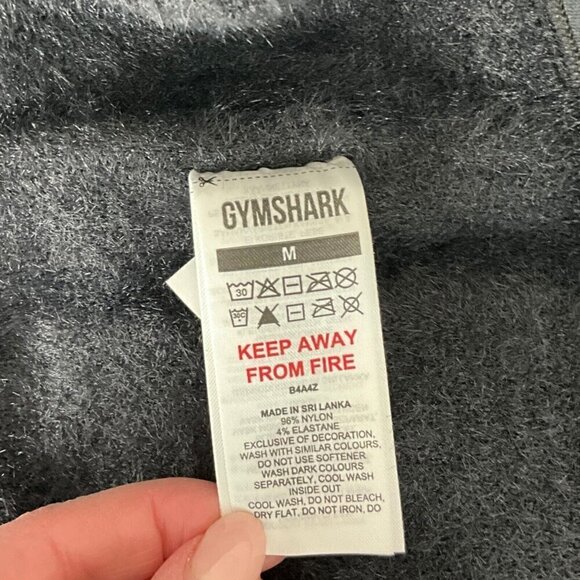 Gymshark Women's M Whitney Eyelash Knit Bandeau Black Lounge Casual - Picture 10 of 10